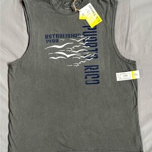 NWT Men’s US Vintage Puerto Rico Grey Sleeveless Tank Top Size XL